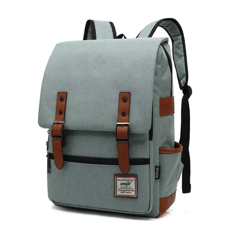 Sac à dos en tissu vintage sauge
