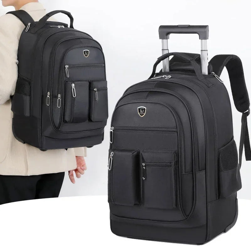 Sac à dos et roulette noir