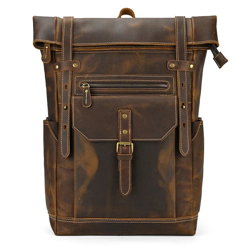 Sac à dos homme cuir marron