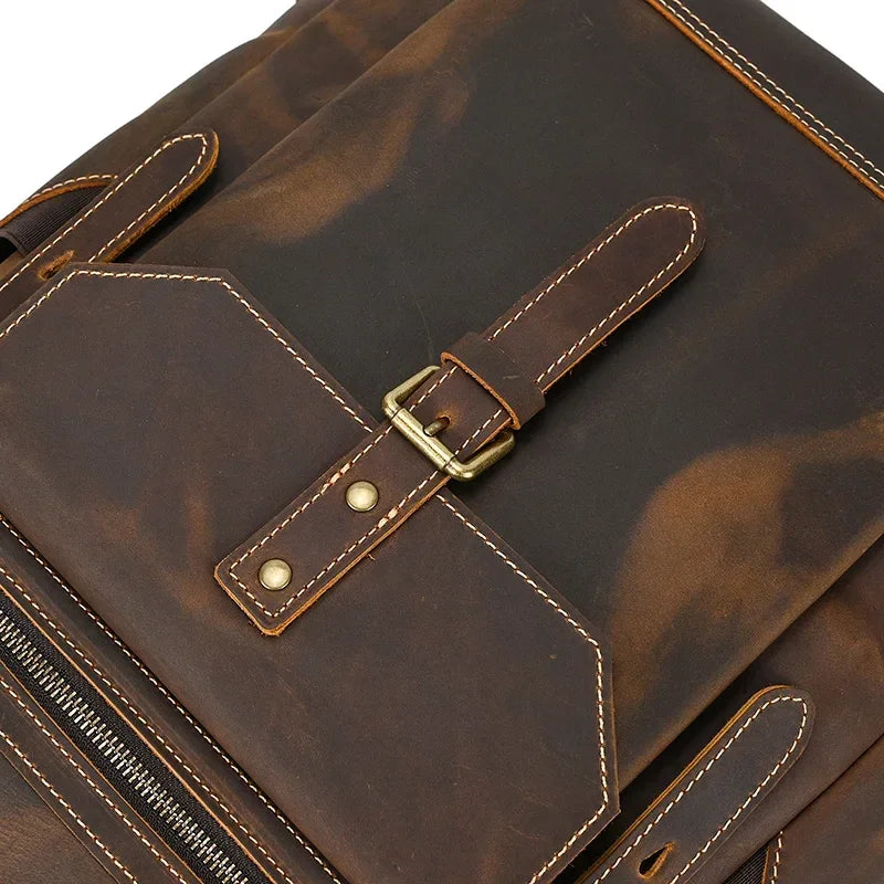 Sac à dos homme cuir marron