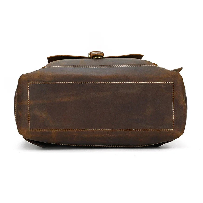 Sac à dos homme cuir marron