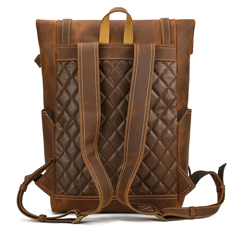 Sac à dos homme cuir marron
