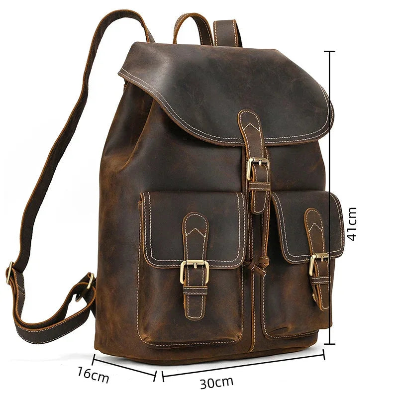 Sac à dos homme cuir vintage