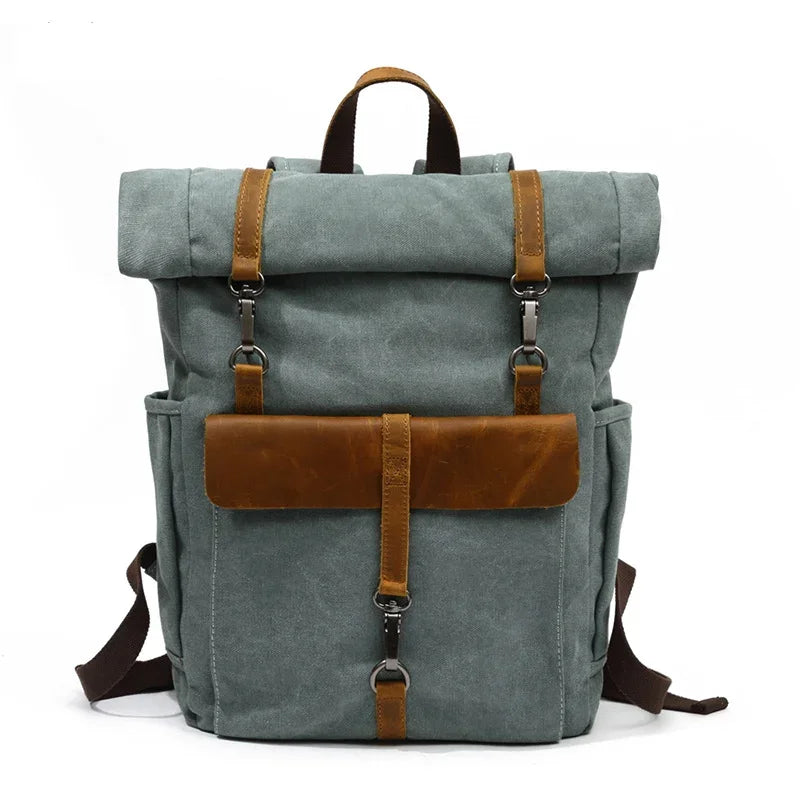 Sac à dos homme en toile bleu