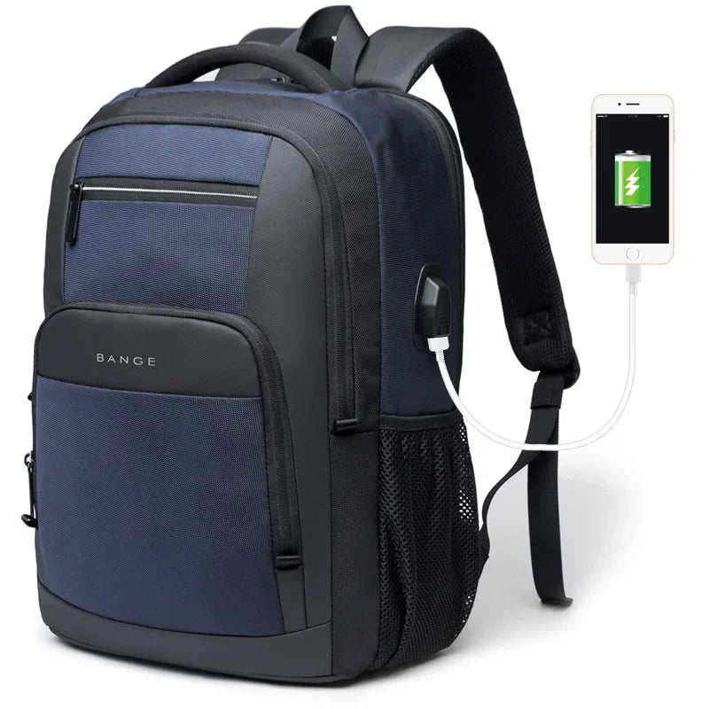 Sac à dos homme pour ordinateur bleu