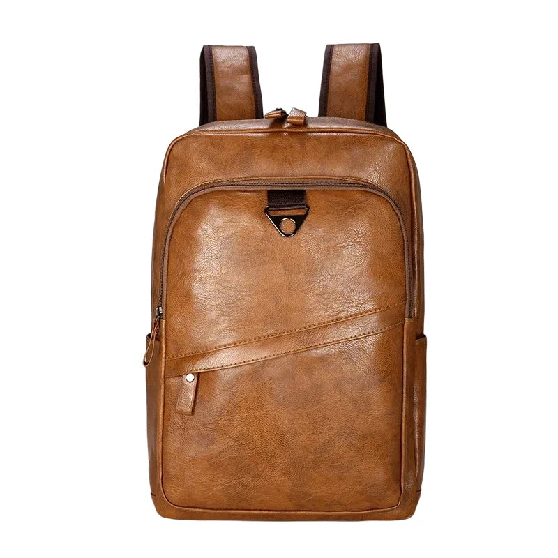Sac à dos homme urbain marron clair