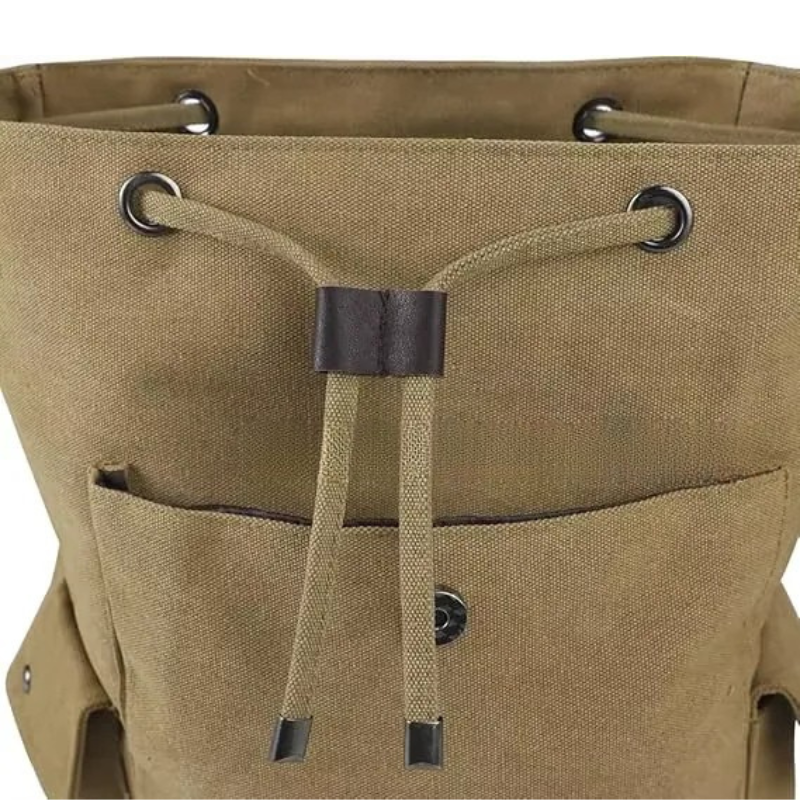 sac a dos toile kaki