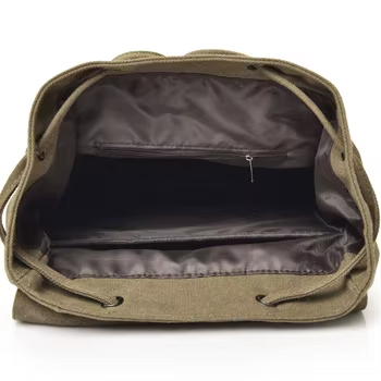 sac a dos toile vert
