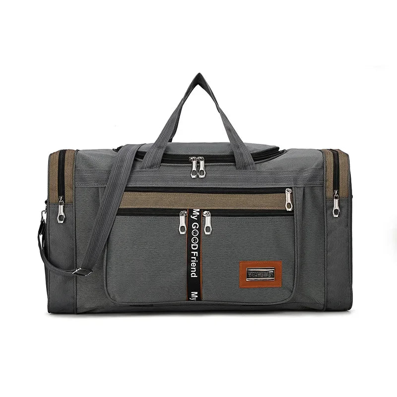 Sac de sport multipoches gris