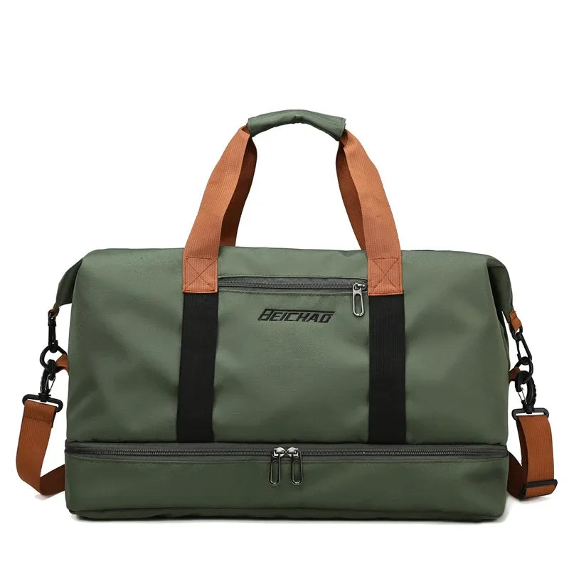 Sac de voyage en tissu vert