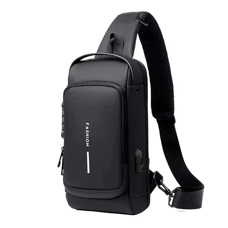 Sacoche antivol homme noir