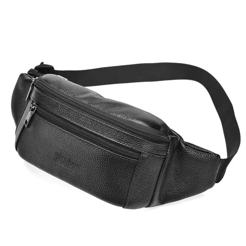 Sacoche banane bandoulière homme noir