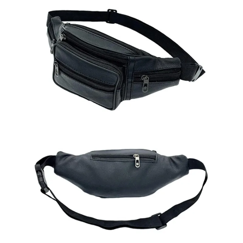 Sacoche banane cuir homme