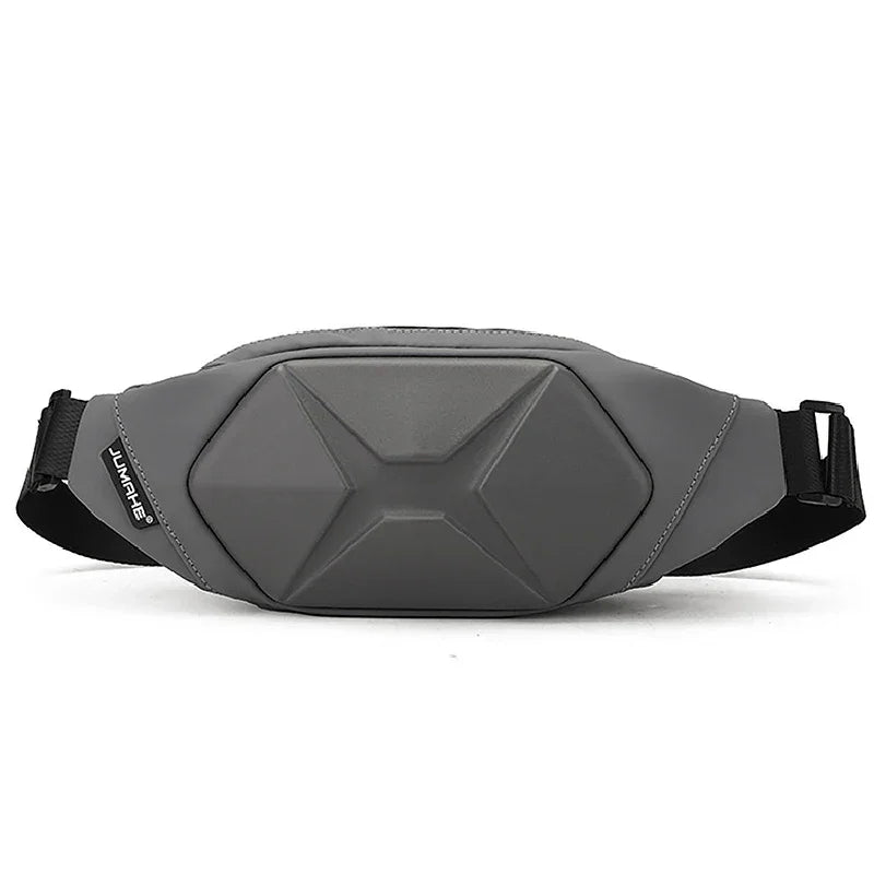 Sacoche banane homme moderne gris
