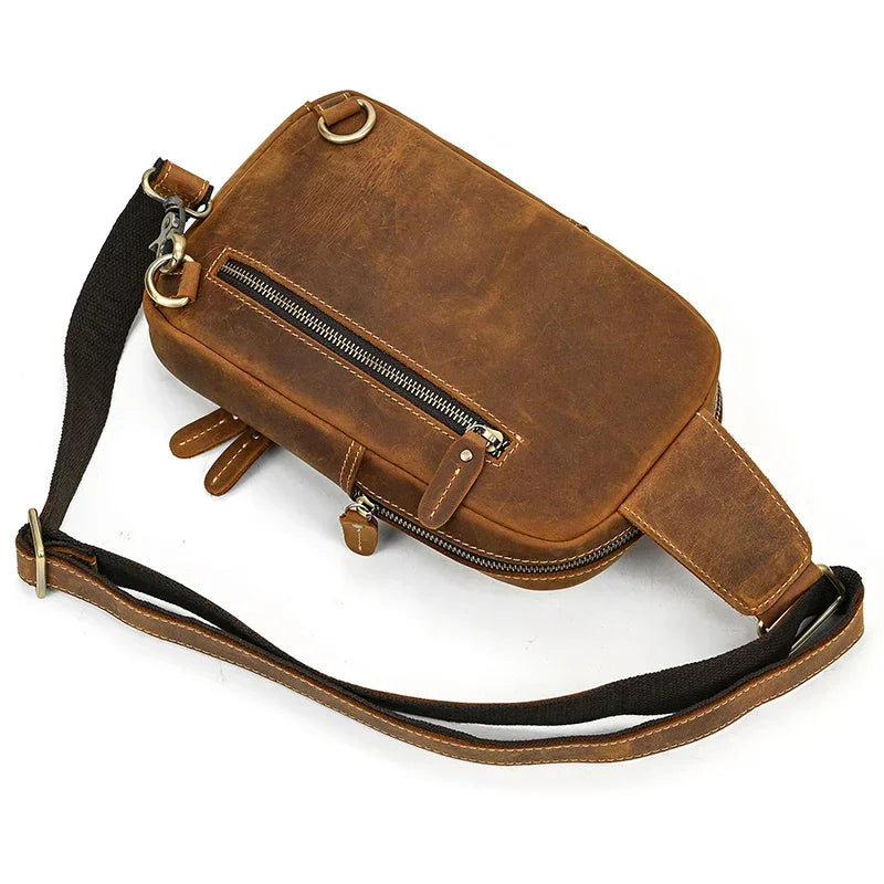 Sacoche bandoulière en cuir pour homme