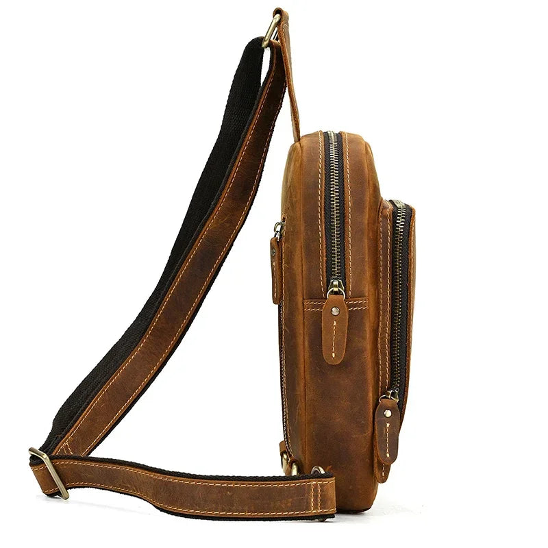Sacoche bandoulière en cuir pour homme