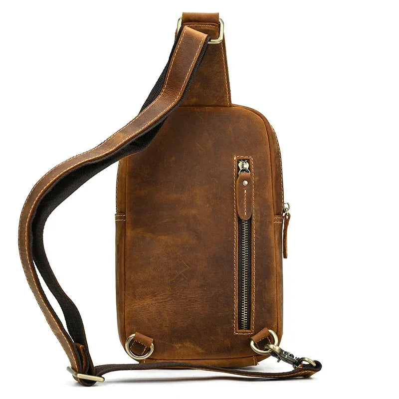 Sacoche bandoulière en cuir pour homme