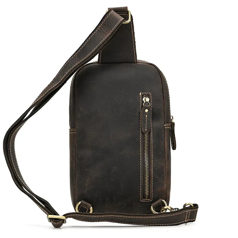 Sacoche bandoulière en cuir pour homme