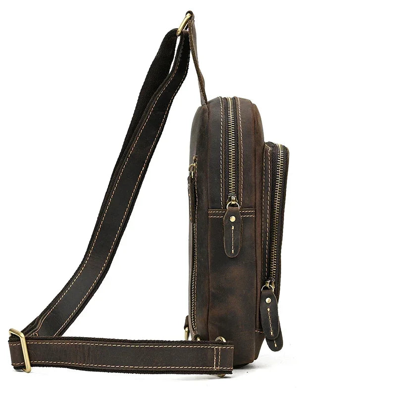 Sacoche bandoulière en cuir pour homme