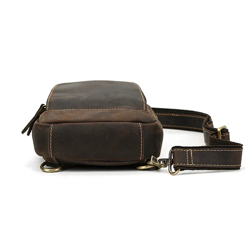 Sacoche bandoulière en cuir pour homme