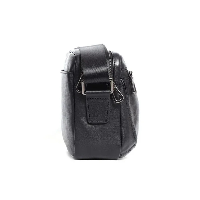 Sacoche bandoulière homme cuir noir