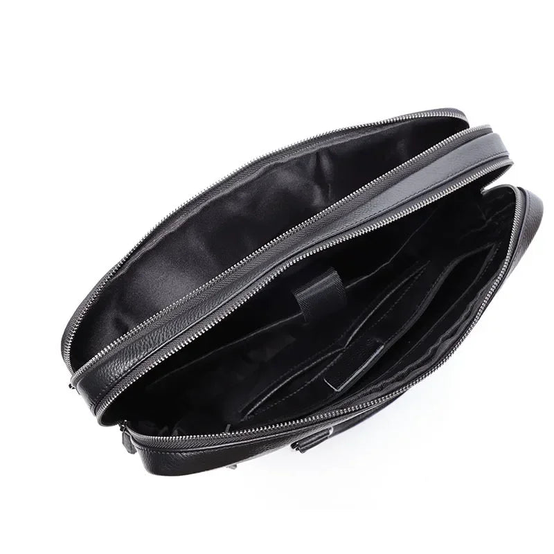 Sacoche bandoulière homme cuir noir