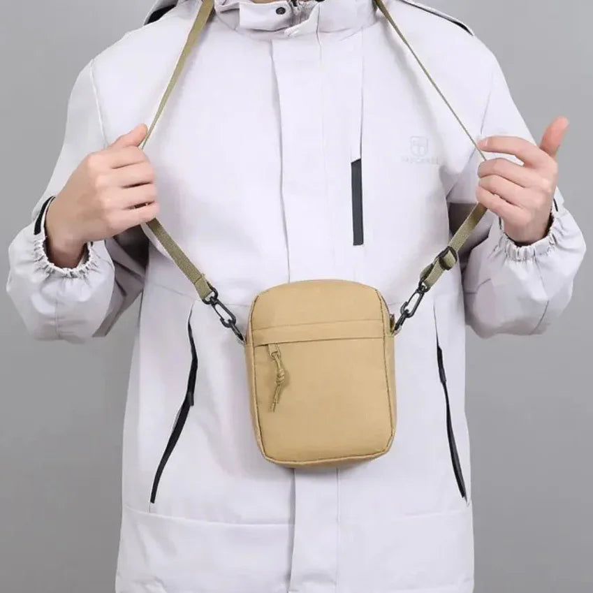 Sacoche beige homme