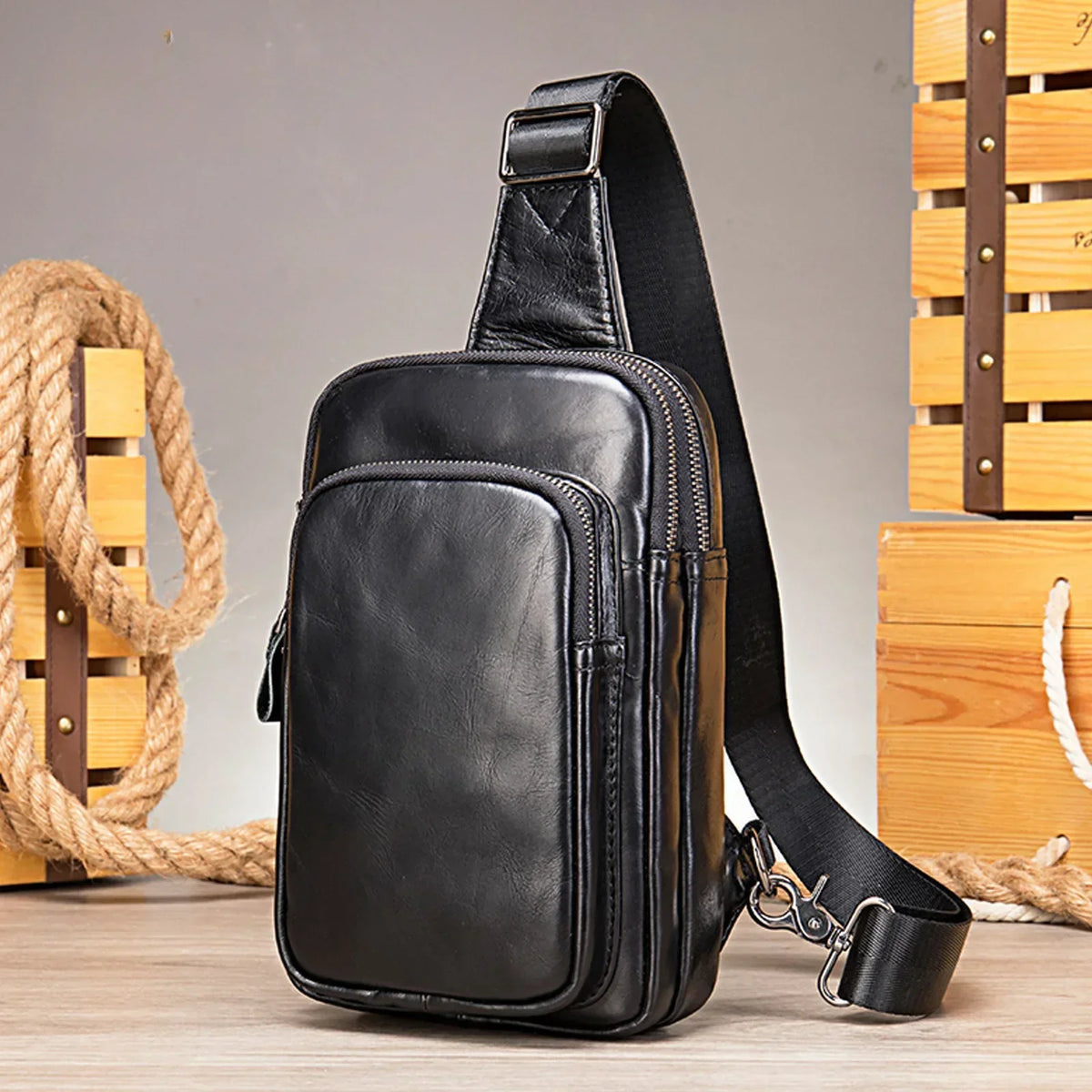 Sacoche cuir bandoulière homme
