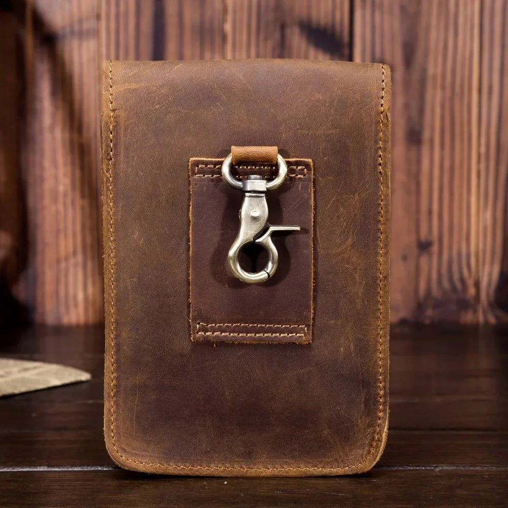 Sacoche cuir ceinture homme
