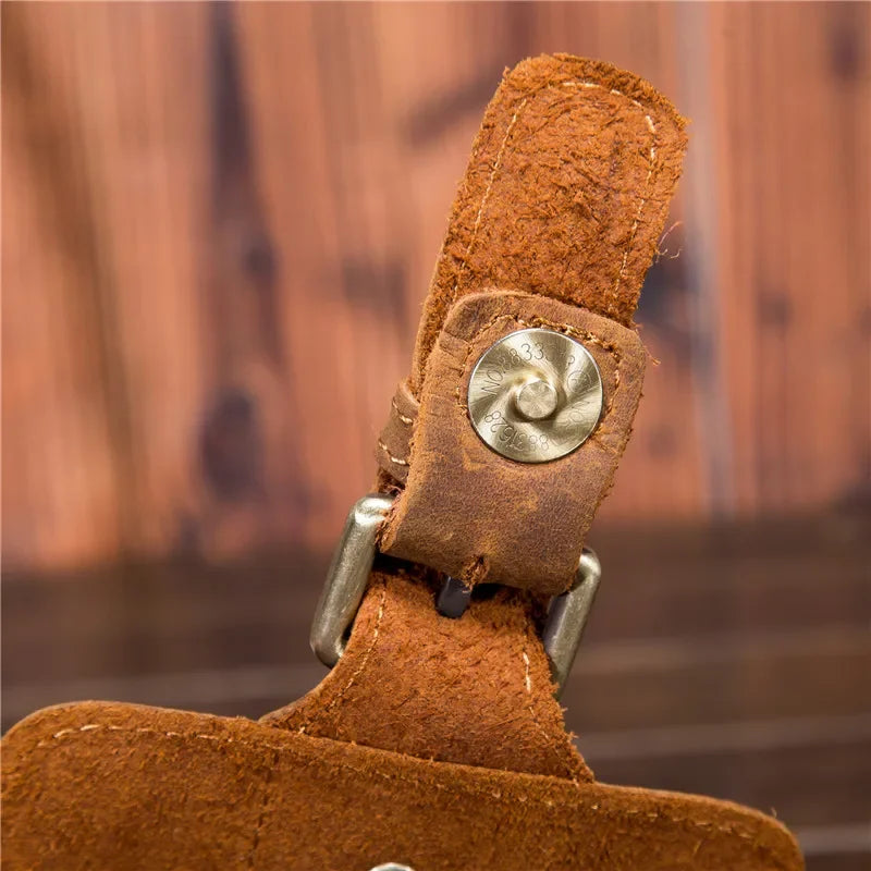 Sacoche cuir ceinture homme
