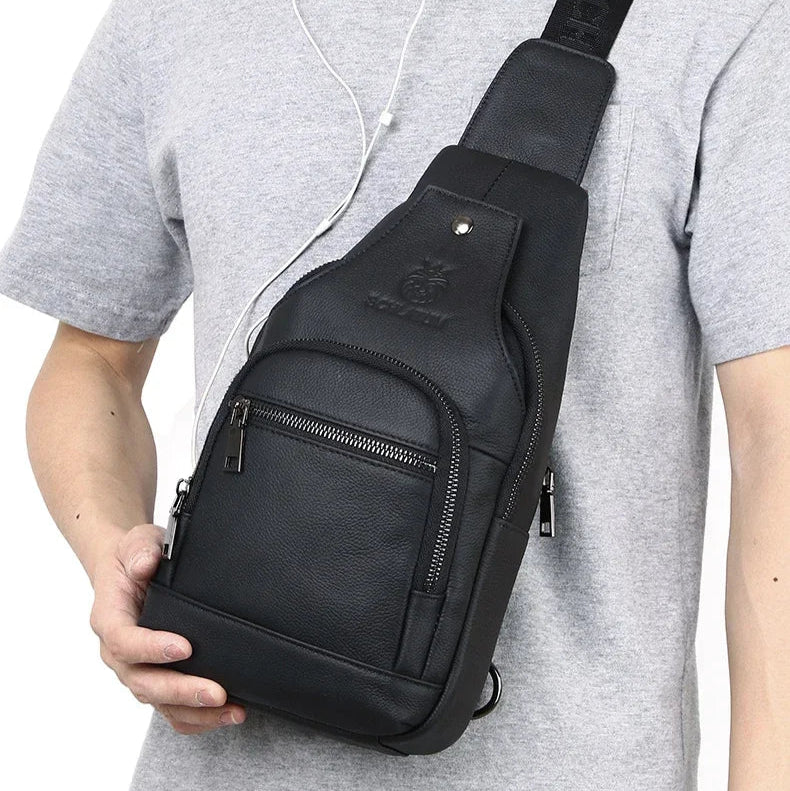 Sacoche cuir homme bandoulière
