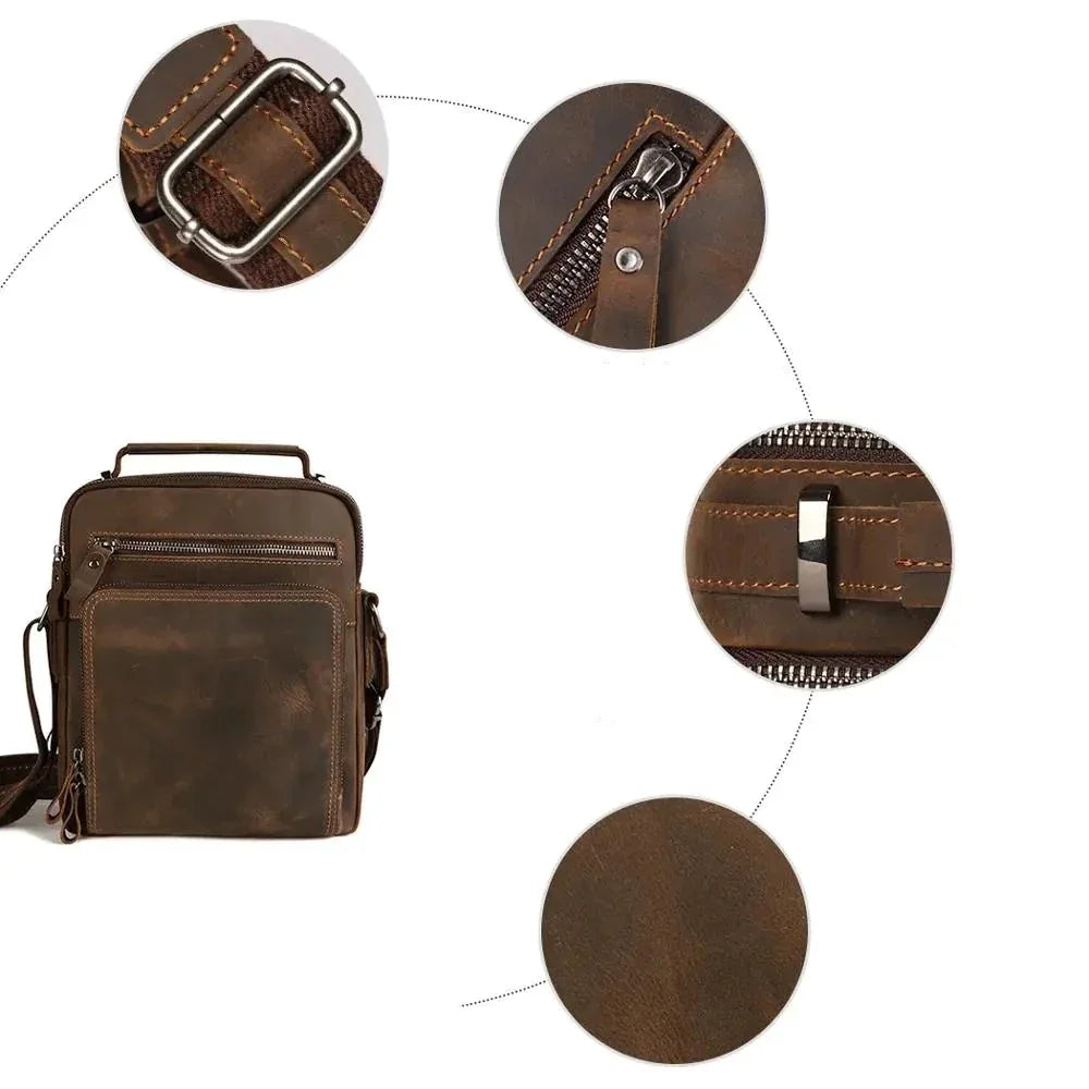 Sacoche cuir homme vintage