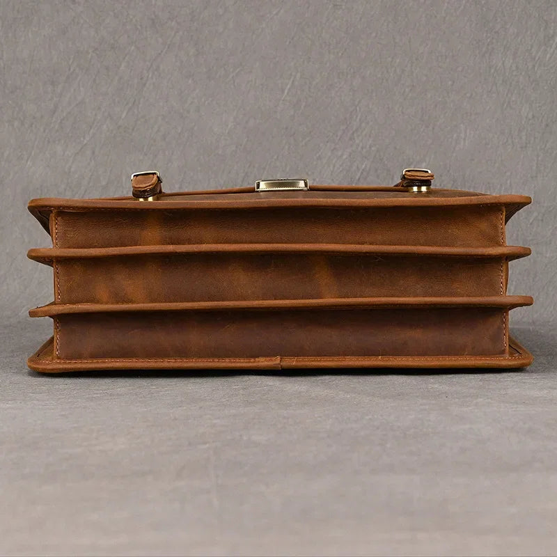 Sacoche cuir marron pour homme