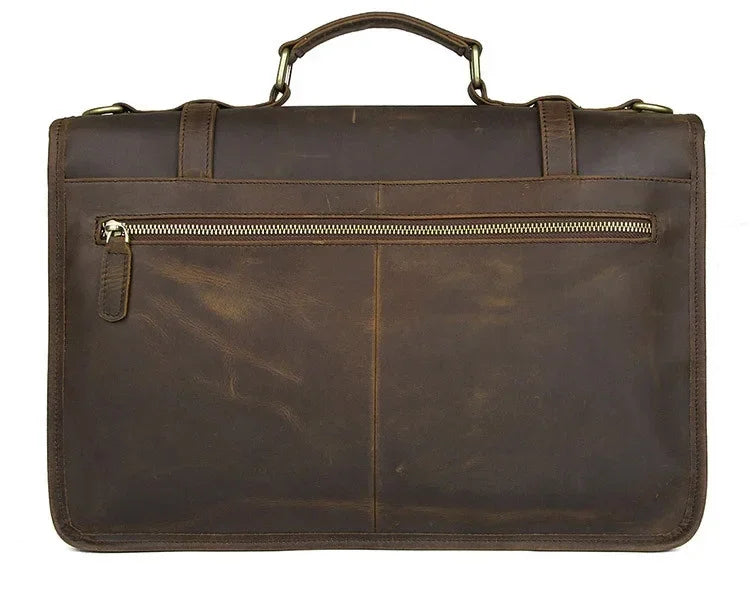 Sacoche cuir marron pour homme