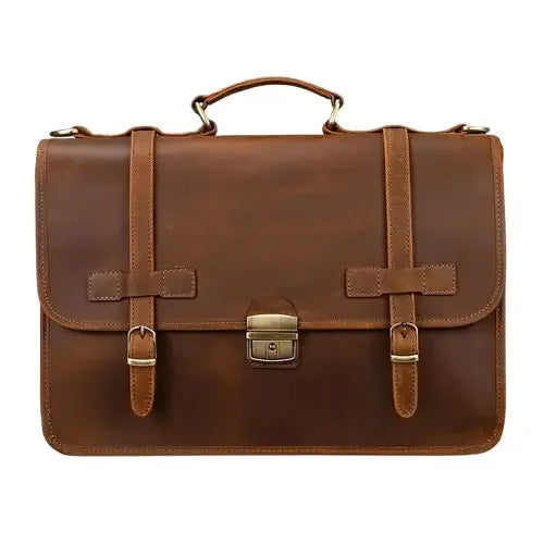 Sacoche cuir marron pour homme marron
