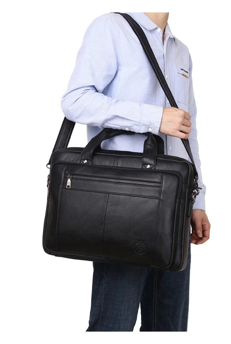 Sacoche cuir noir homme