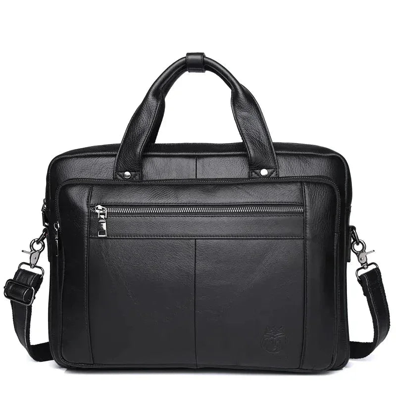 Sacoche cuir noir homme
