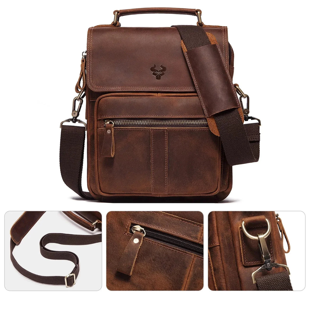 Sacoche cuir pour homme