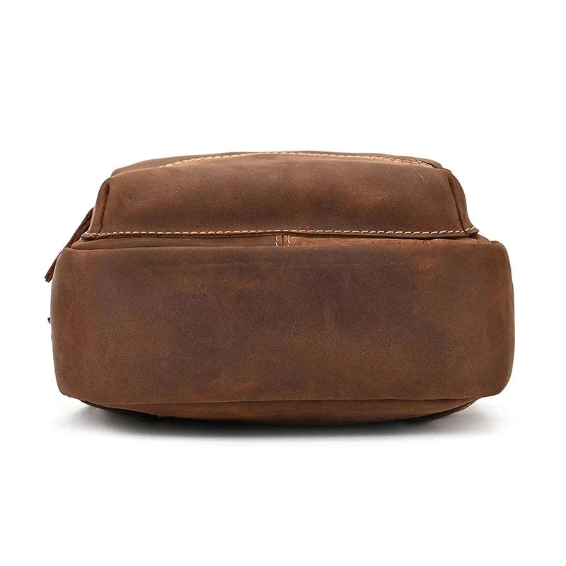 Sacoche de poitrine en cuir