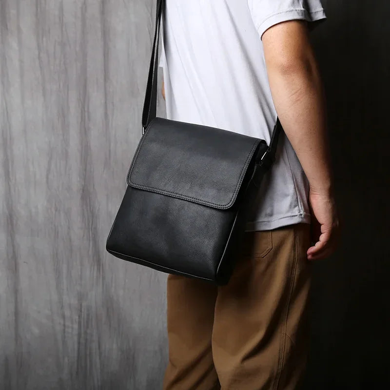 Sacoche en cuir homme