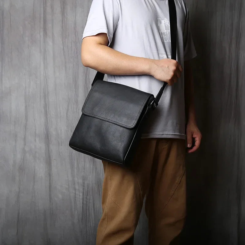 Sacoche en cuir homme