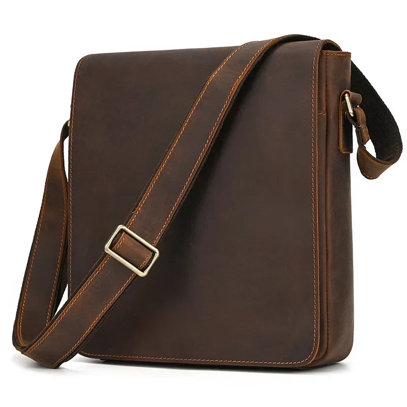 Sacoche homme cuir luxe marron