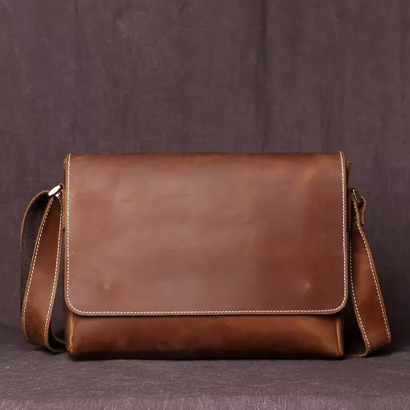 Sacoche homme cuir marron
