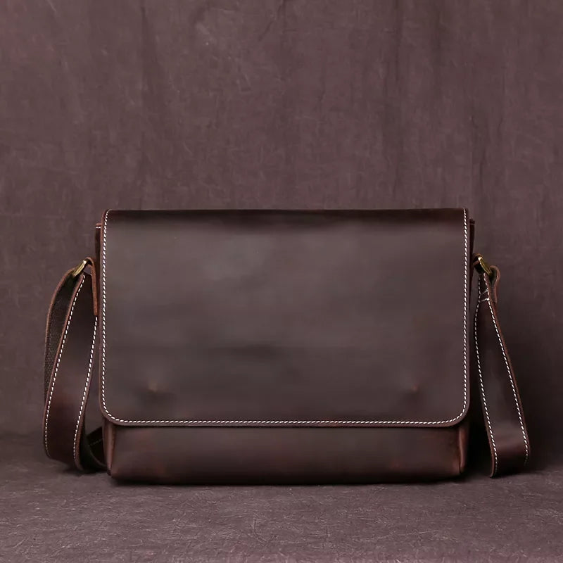 Sacoche homme cuir marron