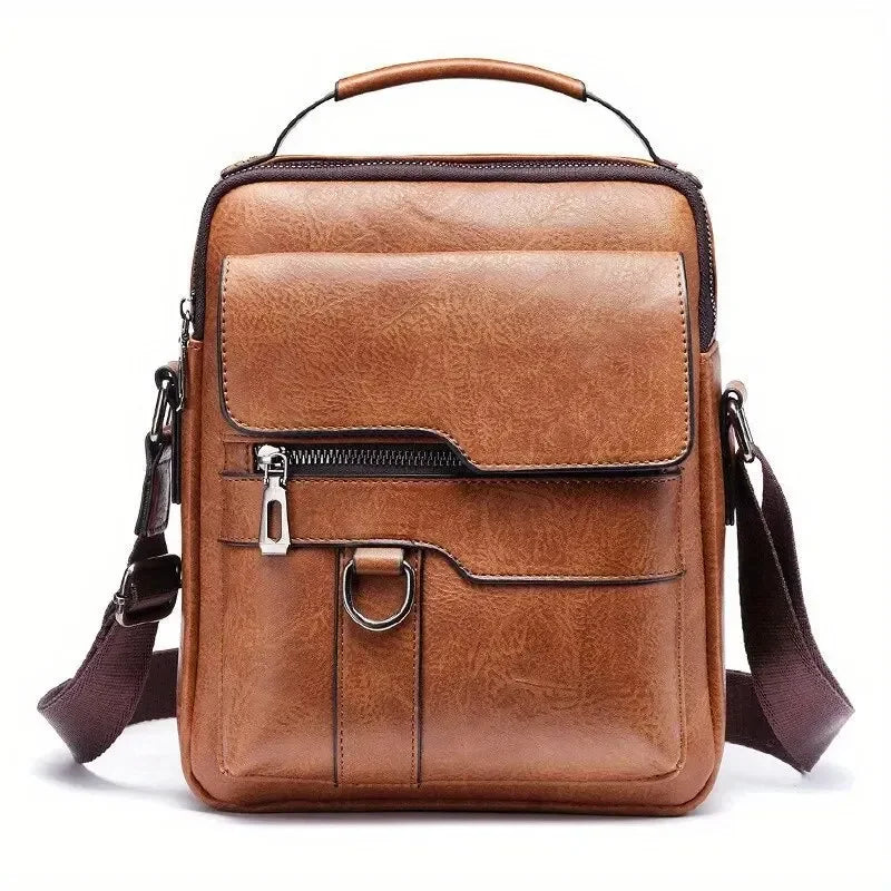 Sacoche homme marron bandoulière marron