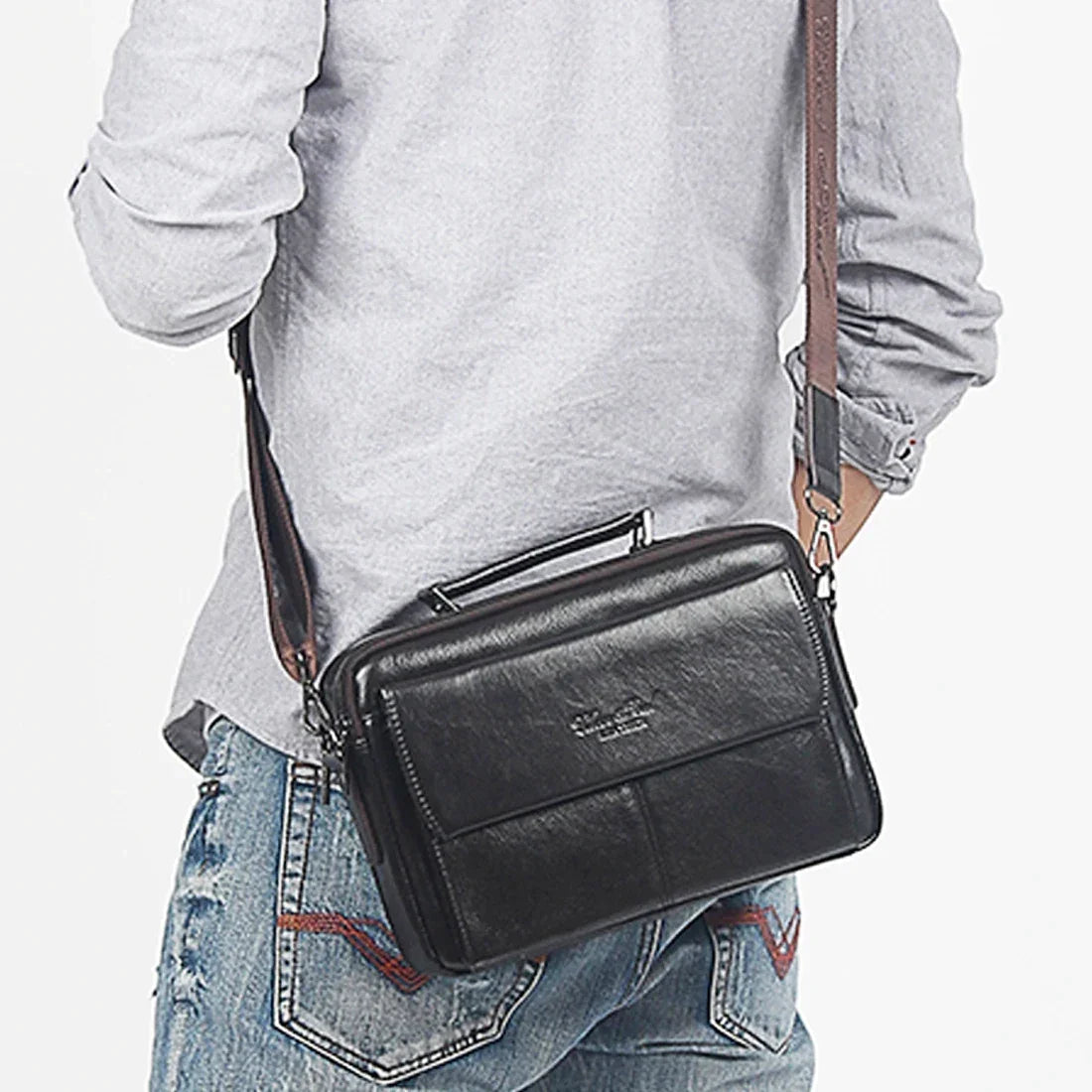 Sacoche homme rectangulaire