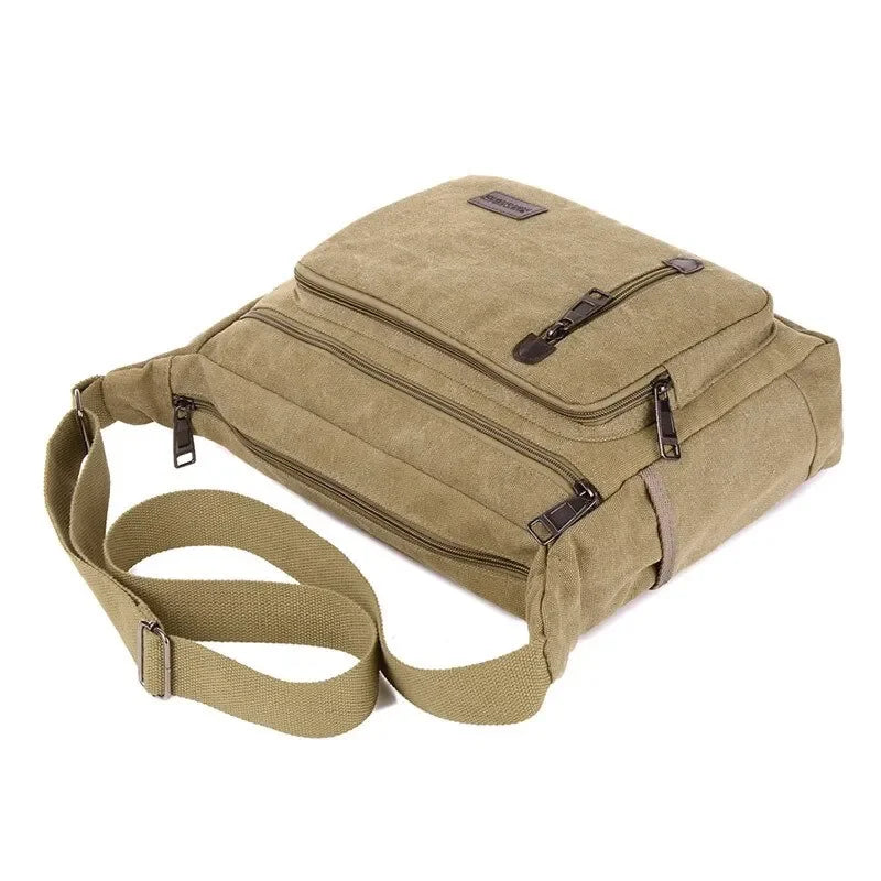 Sacoche homme toile