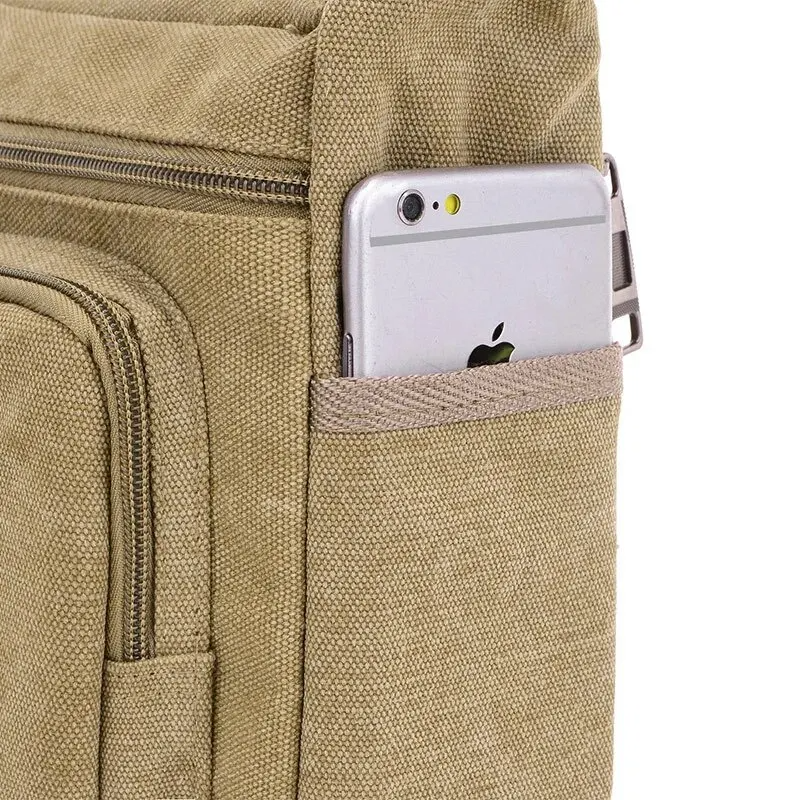 Sacoche homme toile