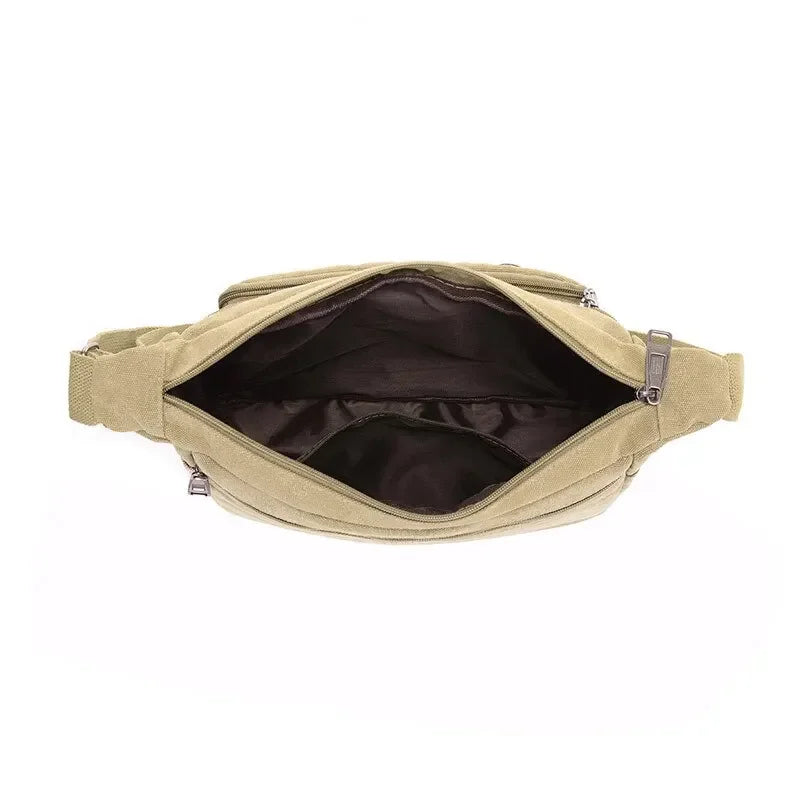 Sacoche homme toile