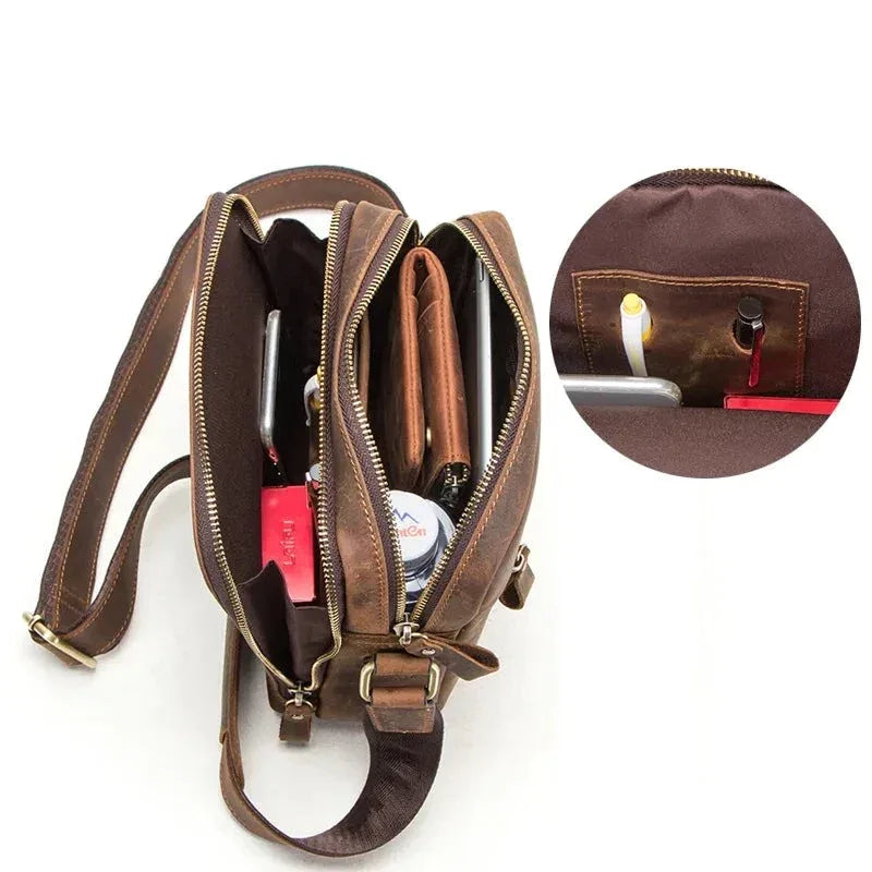 Sacoche homme vintage